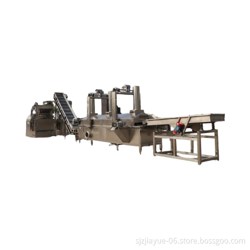 Electric and Gas-Powered Continuous Stainless Steel Frying Machine for Food Factories